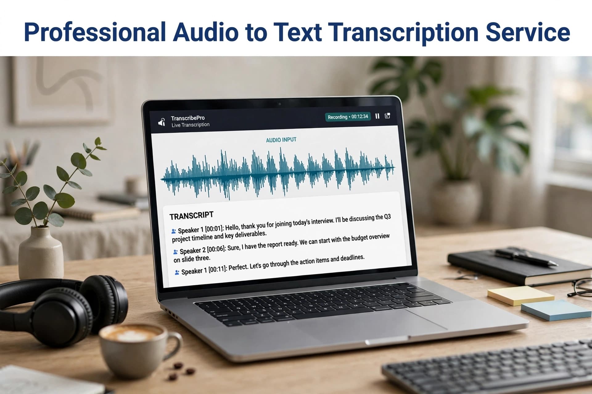 I will transcribe your audio or video to text accurately